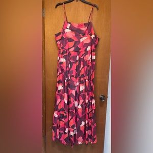 Nine West Women’s Maxi Tiered floral dress size xl NWOT